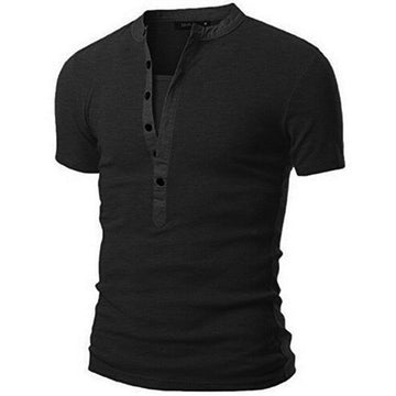 Men's Outdoor Henley Tactical Short Sleeve T-Shirt
